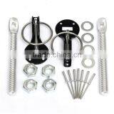 Audew 2015 New Race Rally Design Flush Hood Mount Bonnet Latch Catch Pin Key Locking Kit 4 COLORS thumbnail-4