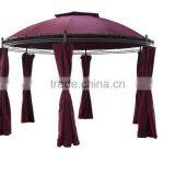 Dia3.5m Double-roof Garden Round Metal Gazebo thumbnail-2