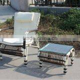 Modern Patio Furniture Aluminum Rattan Garden Wicker Chair With Table thumbnail-2