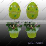 Foam Egg/ Flowerpot Egg/ Easter Foam Egg With Decoration Paper Wrapped thumbnail-1