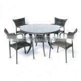 2017 Trade Assurance Widely Used 5 Pcs Outdoor Poly Rattan Resin Wicker Garden Low Cost Table Set Designs thumbnail-1