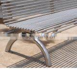 Outdoor Stainless Steel City Street Waiting Bench thumbnail-2