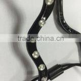 Fashion New Womens Wave Rhinestone PVC Elastic Hair Band Headband thumbnail-2