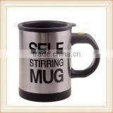 Automatic Plain Mixing Coffee Tea Cup Lazy Self Stirring Mug Button Pressing BLK thumbnail-2