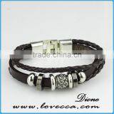 Braided Adjustable Nautical Leather Bracelets for Women thumbnail-2