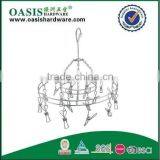 Stainless Steel Clothes Hanger Clothes Hanger;Laudry Clips Hanger;stainless Steel Clips Hanger Clothes Hanger With 18 Pegs thumbnail-1