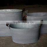 The New Modern Zinc Planter - Tall Pillar Zinc Pots thumbnail-1