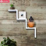 Wood Floating Shelf Home Wall Decor Wholesale Shelving Solution Ladder Type Shaped Wall Shelf thumbnail-3