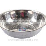 Stainless Steel Rice Sieve With Double Handles Colander thumbnail-1