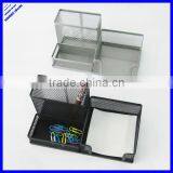 4 Divided Compartment Metal Mesh Desk Organizers thumbnail-1