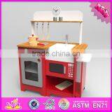 2016 New Design Children Home Play Wooden Kitchens for Toddlers W10C247 thumbnail-3
