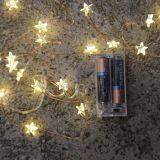 Warm White Star Blinking Not on the High Street Wellfaith Factory Copper String Light Supplier Holiday Christmas Deco thumbnail-1
