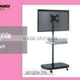 Height Extendable TV Mount With DVD Holder, Swivel LCD TV Bracket Stand thumbnail-2