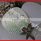 Environmental Paper Round Fan With Wood Handle thumbnail-5