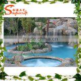 Latest Design Fiberglass Rock Waterfall Artificial Rock Waterfall for Garden and Home Decor Made in China thumbnail-4