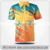 Custom Sublimation Printing Polo Shirt Team Cricket Jersey