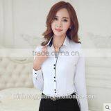 Custom Latest Style Fancy Office Ladies Chiffon Blouses thumbnail-5