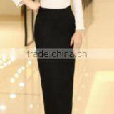 Latest Lady Pencil Short Skirt in Jersey/Split Step Skirt thumbnail-3