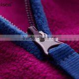 Manufacturers in China Plain Zipper-up Pullovers Fuchsia Polar Fleeve Ladies' Tops thumbnail-3