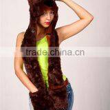New Style Promotional Factory Price Fashion Animal Hood Hat Scarf Gloves thumbnail-1