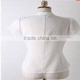 2014 Ladies White Formal Shirts thumbnail-3