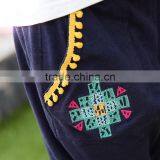 S60709B 2017 2017 Kids Cropped Trousers Costumes Girls National Wind of Embroidery Pants thumbnail-3