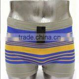 Wholesale Men Underwear Multi Strips Seamless Boxer Brief thumbnail-1