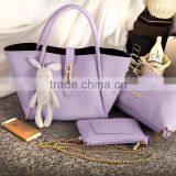 Brand Handbags 3sets Leather Women Tote Bag Casual Ladies Designs Handbag Set thumbnail-1