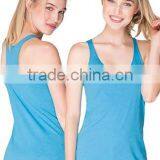 Next Level Apparel Ladies' Tri-Blend Racerback Tank Top - Made of 50% Polyester, 25% Cotton and 25% Rayon. Comes With Your Logo thumbnail-1