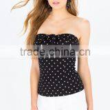Sex Strapless Polka Dot Print Tube Top Fashion Women Tops thumbnail-3