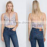 Floral Chiffon Cami Crop Top New Design Girl's Fashion Bralette thumbnail-6
