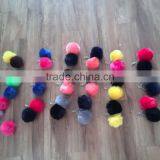 New Products Faux Fox Fur Pom Keychain thumbnail-3