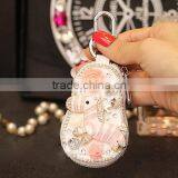 2017 Early Spring Fashion Rabbit Fur Ball Pony Key Bag/keychain/woman thumbnail-4