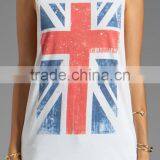Ladies White Polyester Tank Top thumbnail-4