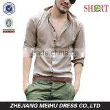 Hawaii Styling Men's Cotton Linen Blend Shirts Ultra Light Colorful Shirts thumbnail-3