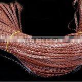 DIY Jewelry Wire PU Leather Rope Color Braided Rope Wholesale Three Strands Braided 5mm Flat Leather Rope (100 m / Roll) thumbnail-2