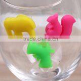 Wine Accessories Silicone Wine Glass Charms Animal Multicolor Silicone Wine Glass Makers thumbnail-2