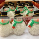 tpr Christmas ornament snowman puffer ball squishy puffer ball bulk