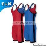 Men's Plain Sublimated Wrestling Singlet thumbnail-3