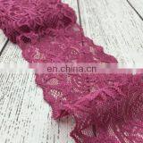 Nylon Spendex Elastic Lace By Yard For Headbands Headwrap 3" Stretchy Floral Lace Trim thumbnail-4