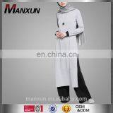 New Design Adults Age Group Casual Women Islamic Clothing Muslim Autumn Suit Long Sleeve Side Slit Sportive Tunic Tops thumbnail-1