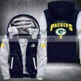 Football Bay Packers Zipper Thicken Outdoor Hoodie Sports Jacket thumbnail-1