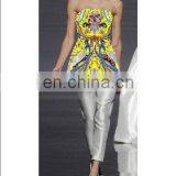 Digital Print Flower Silk Classical Woven 100% Italian Fabric