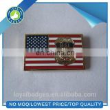 Custom metal USA flag lapel pin