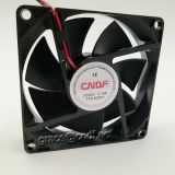 CNDF intput dc brushless cooling fan  80x80x20mm 12VDC sleeve bearing and 2 ball bearing fan