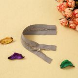 #3 #4 #5 #8 Metal Brass Zipper With Light Golden Platinum Teeth Close End thumbnail-3