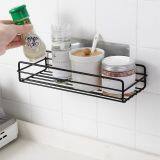Japanese-style Wrought Iron Wall-mounted Racks Bathroom/kitchen Storage Rack Storage Shelf Shower thumbnail-4