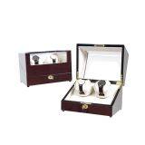 Japan Motor 2+0 Grids Piano Lacquer Dual Automatic Watch Winder Vertical Design Watch Winder thumbnail-1