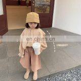 C1057/White Cool Irregular Collar Thin Kids Shirts for Girls High Quality Fashion Sweet Girls Top thumbnail-4