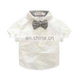 2019 SUMMER KIDS Gentleman Bowknot Blouse With Suspender Shorts 3PC SET Newborn Baby Clothing Sets thumbnail-5